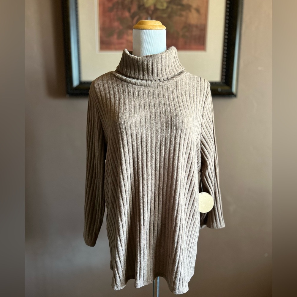 Tan Turtleneck Sweater NWT Size XL